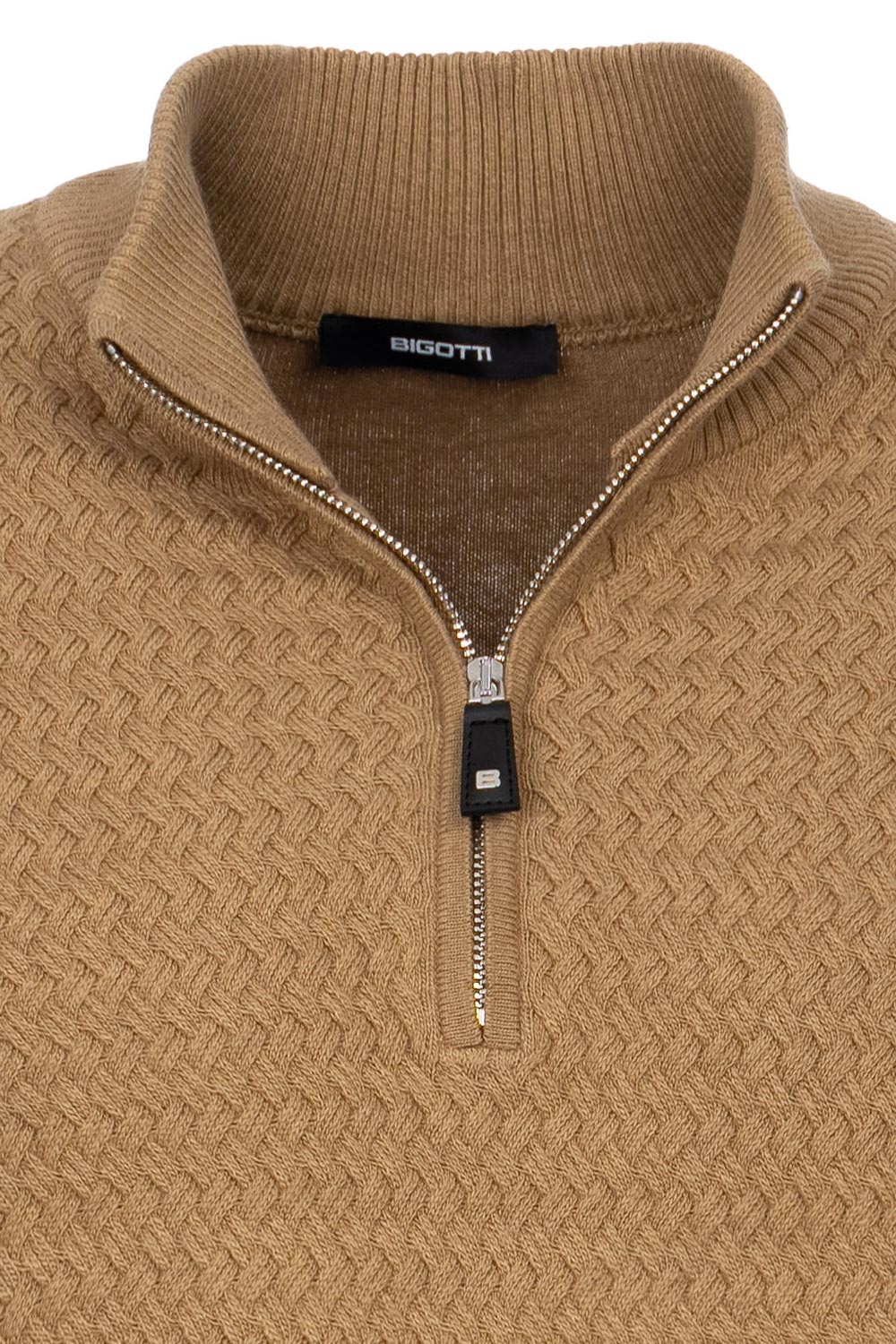 Slim body beige sweater 1