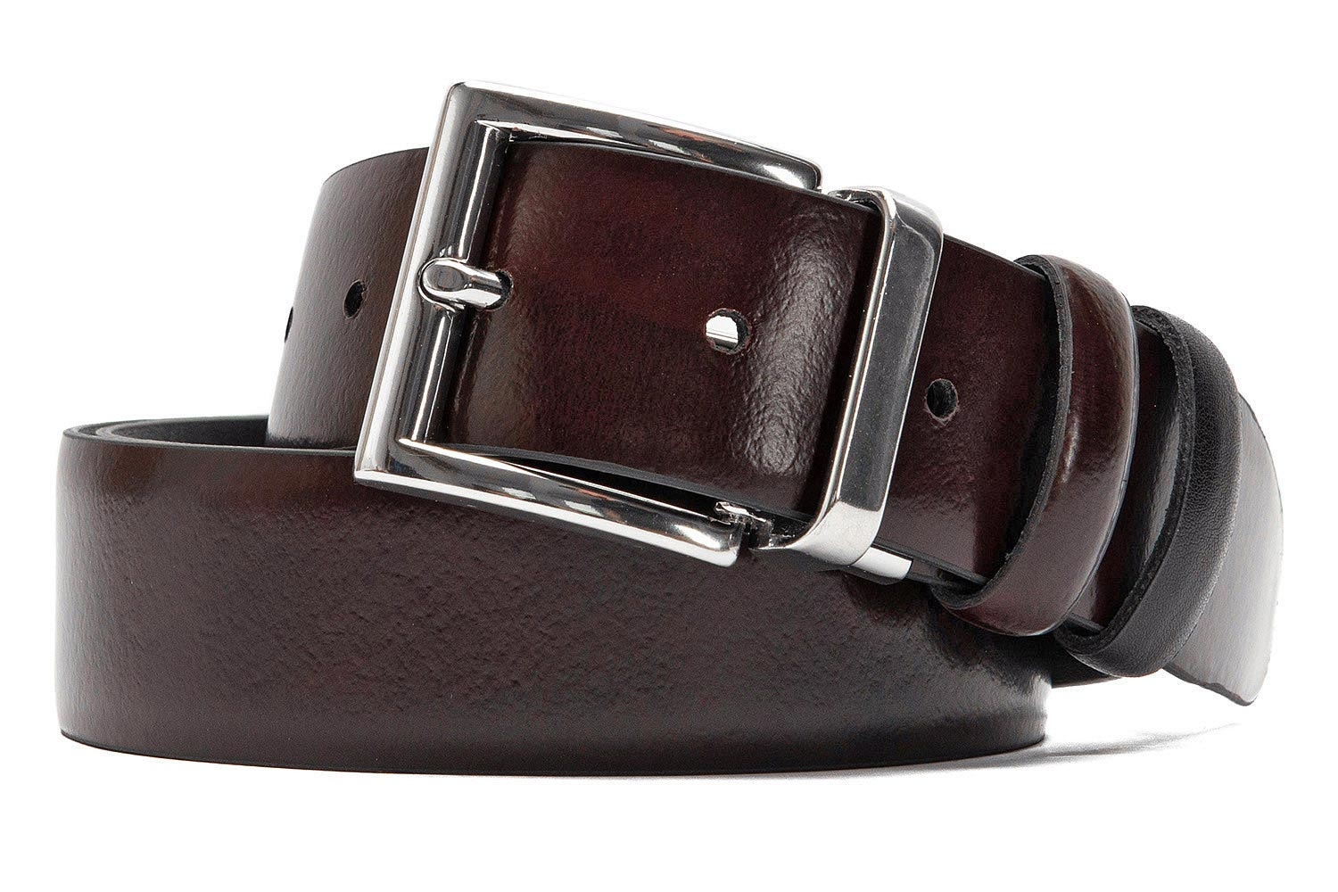 Belt black and purple genuine leather 0