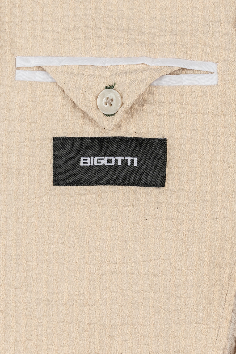 Slim body beige plain blazer 2
