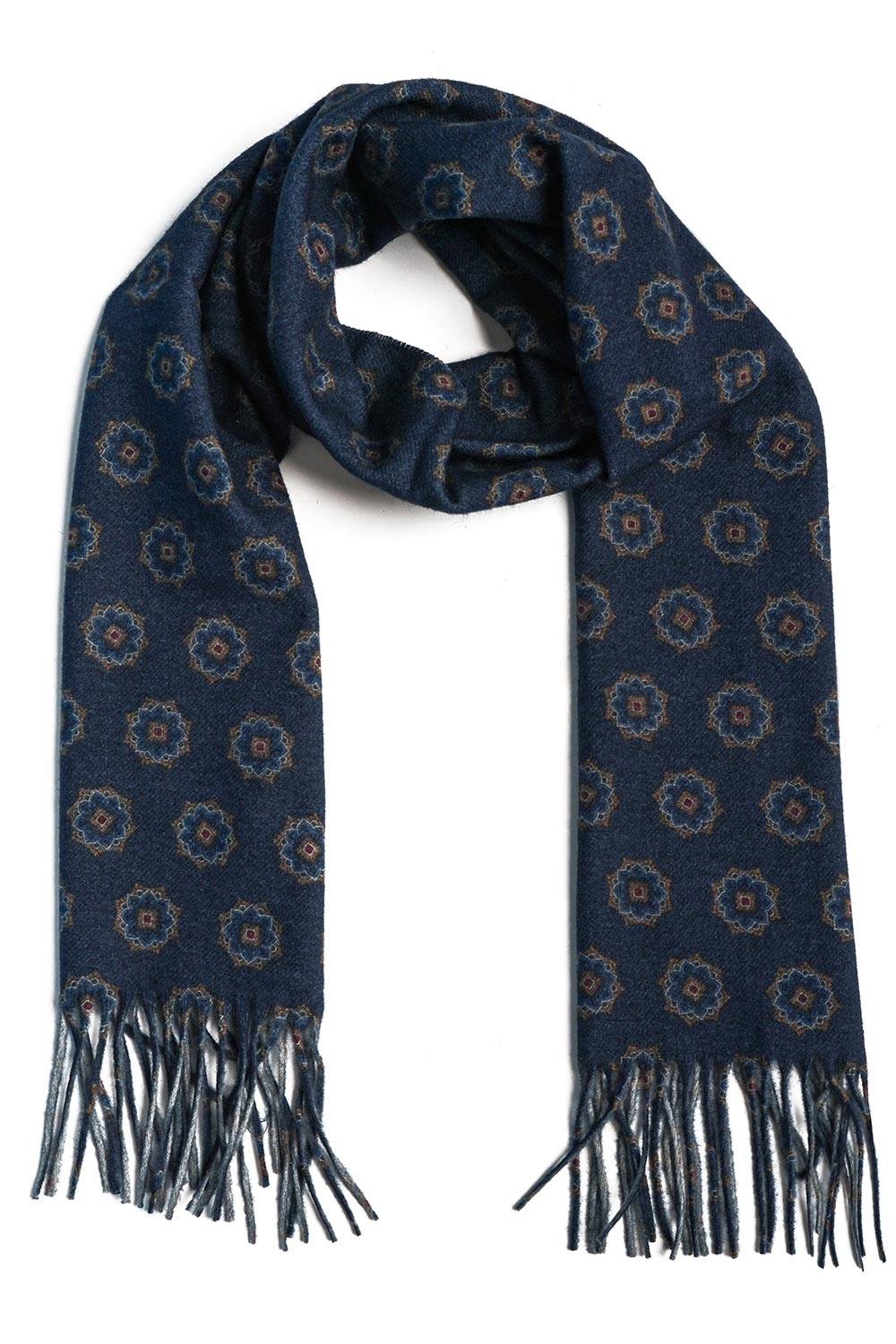 Esarfa bleumarin print floral 0
