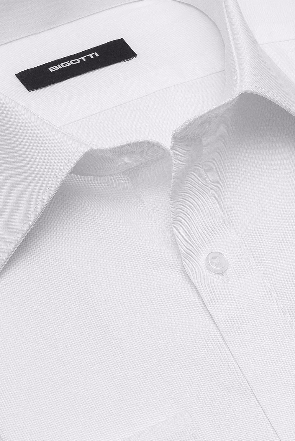Shaped white plain shirt 1