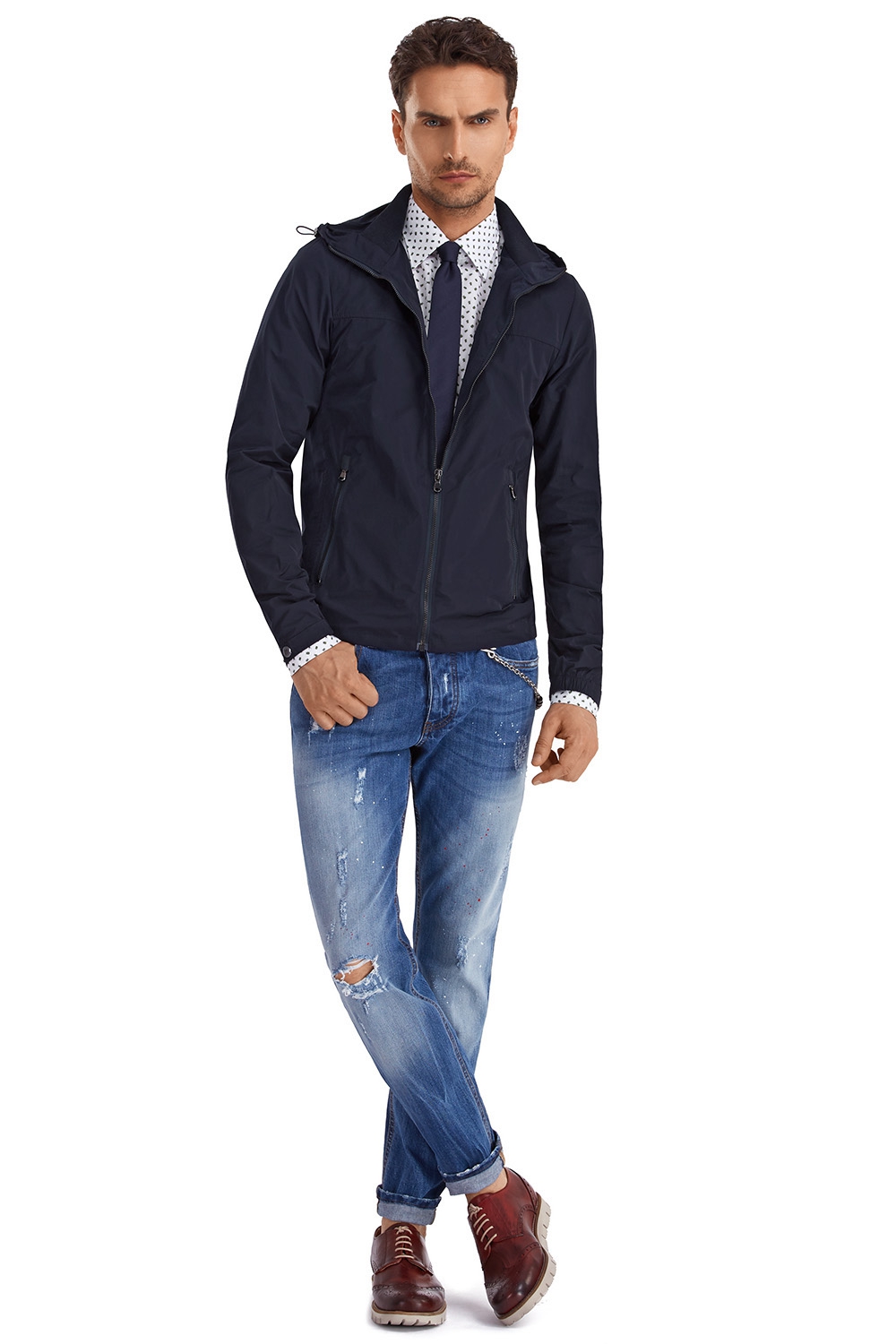 Navy plain jacket 3