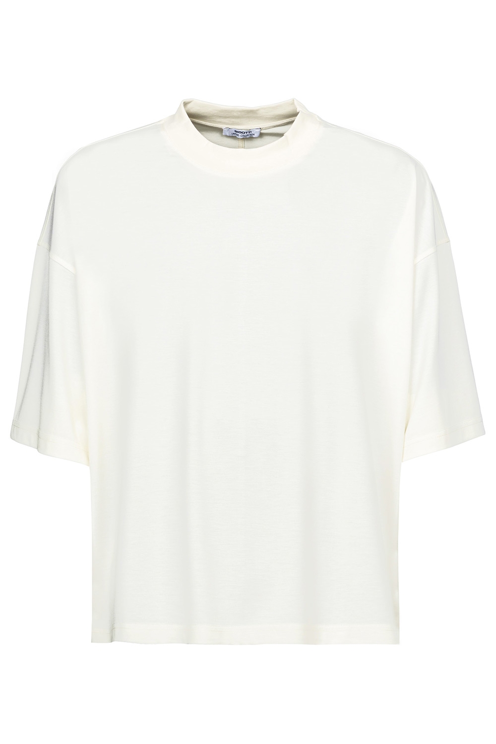 Tricou oversize alb guler rotund 0