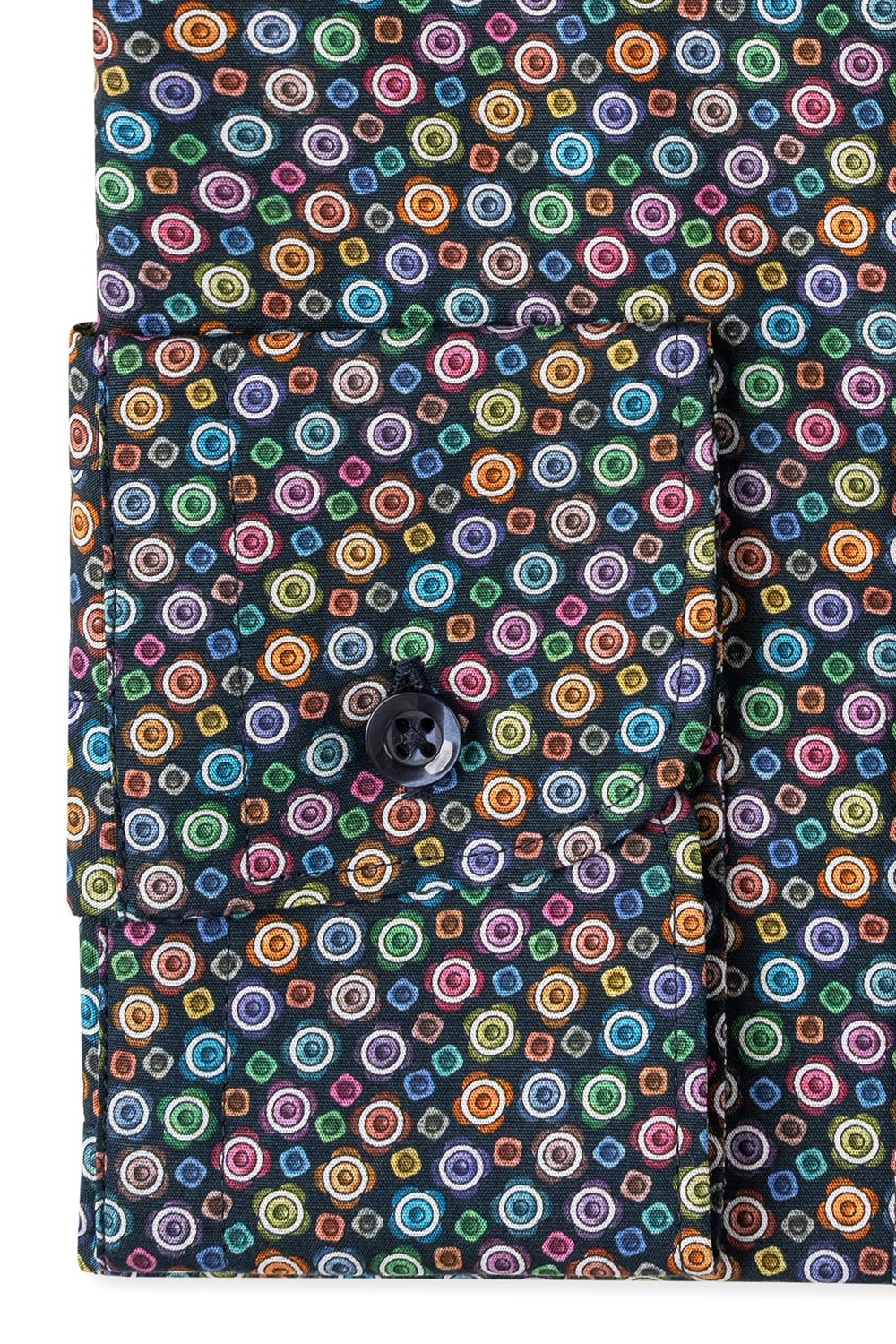 Camasa shaped bleumarin print geometric 2