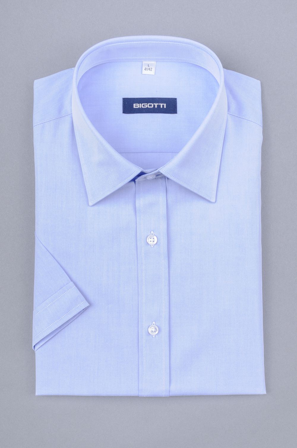 Comfort light blue plain shirt 0