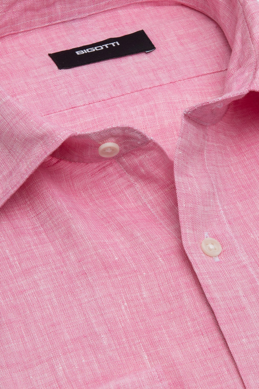 Camasa din in shaped roz uni 1