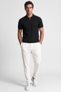 Pantaloni oversize albi uni