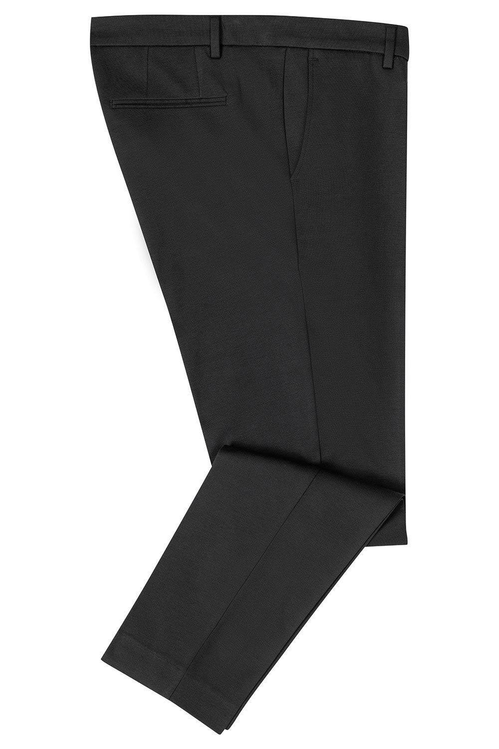 Pantaloni slim negri uni 0