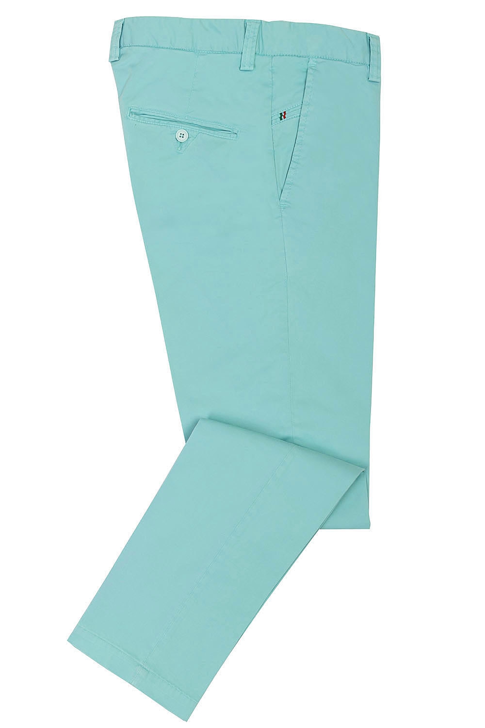 Pantaloni slim bleu uni 0