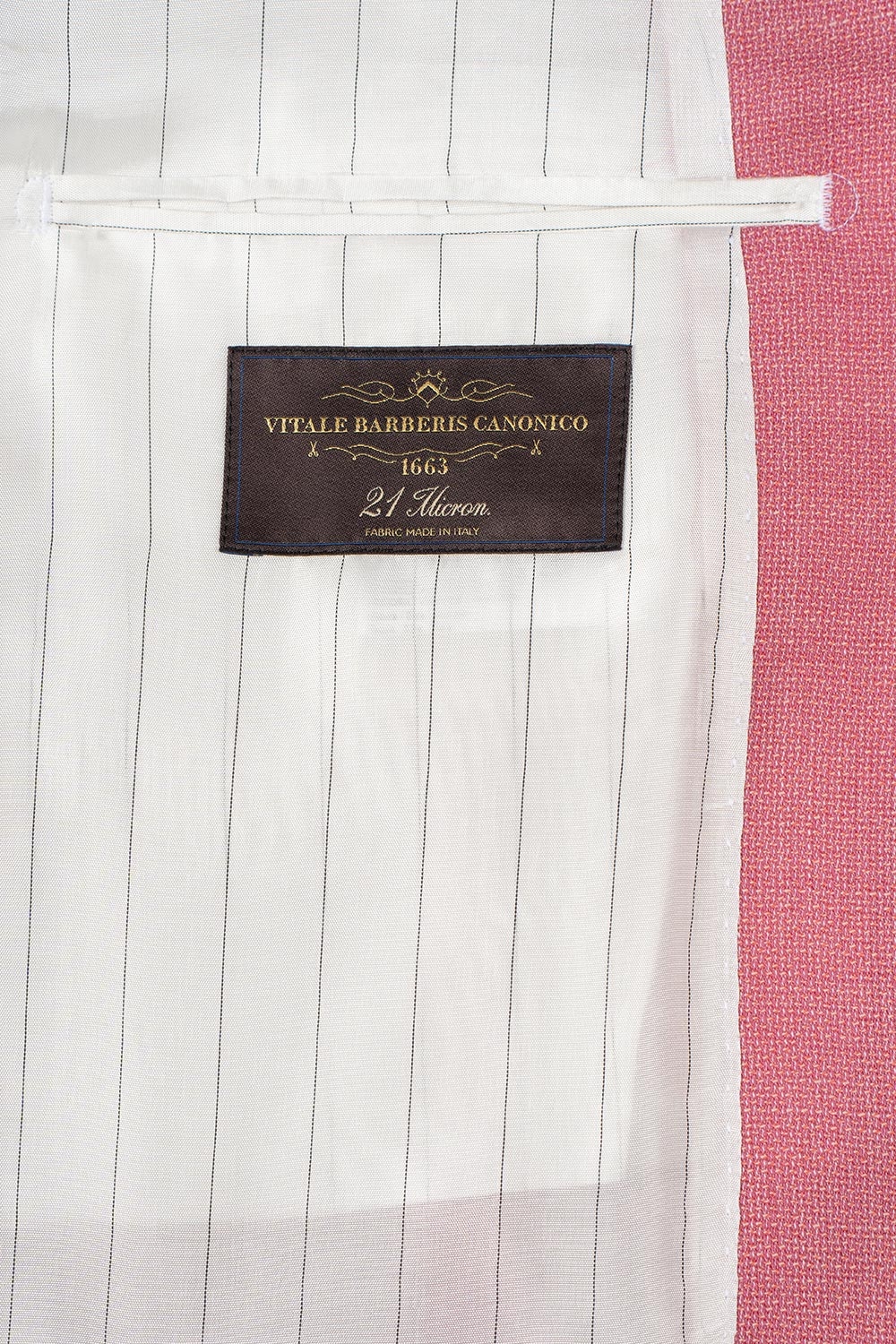 Slim body pink plain blazer 1