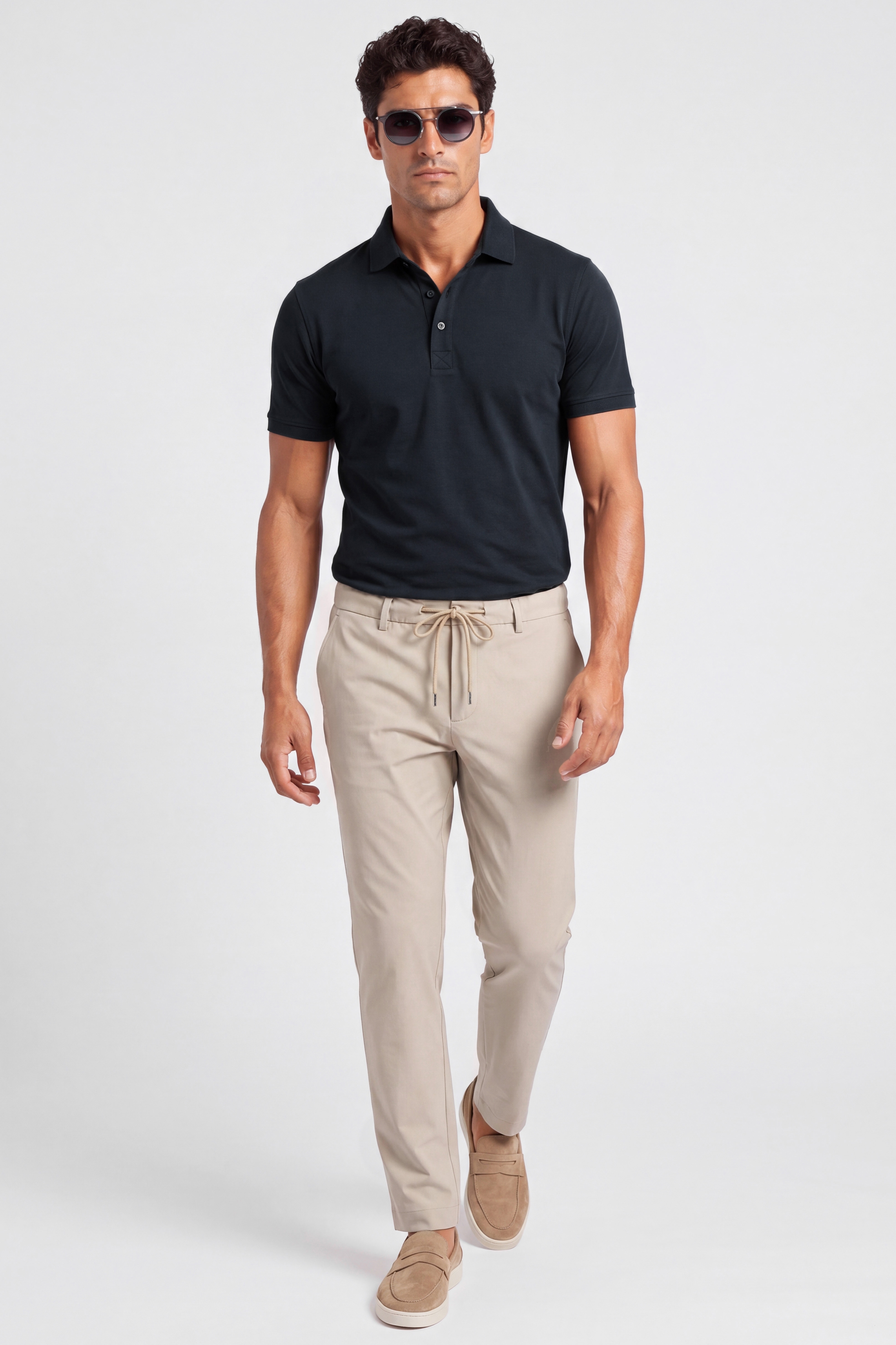 Tricou polo basic bleumarin uni 3
