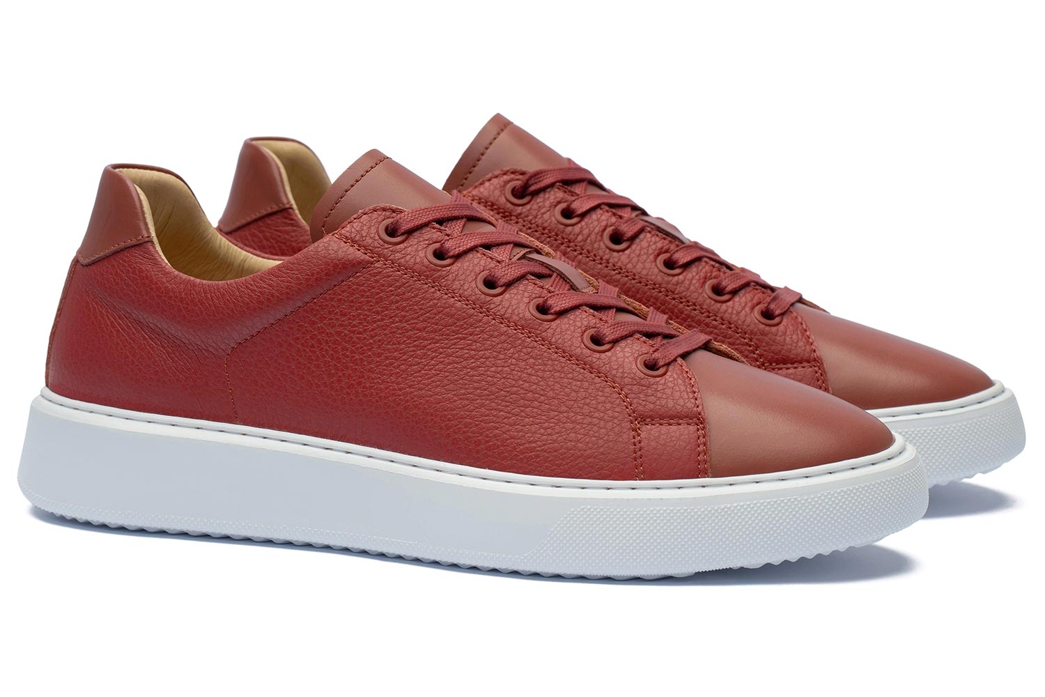 Sneakers caramizii piele naturala 0