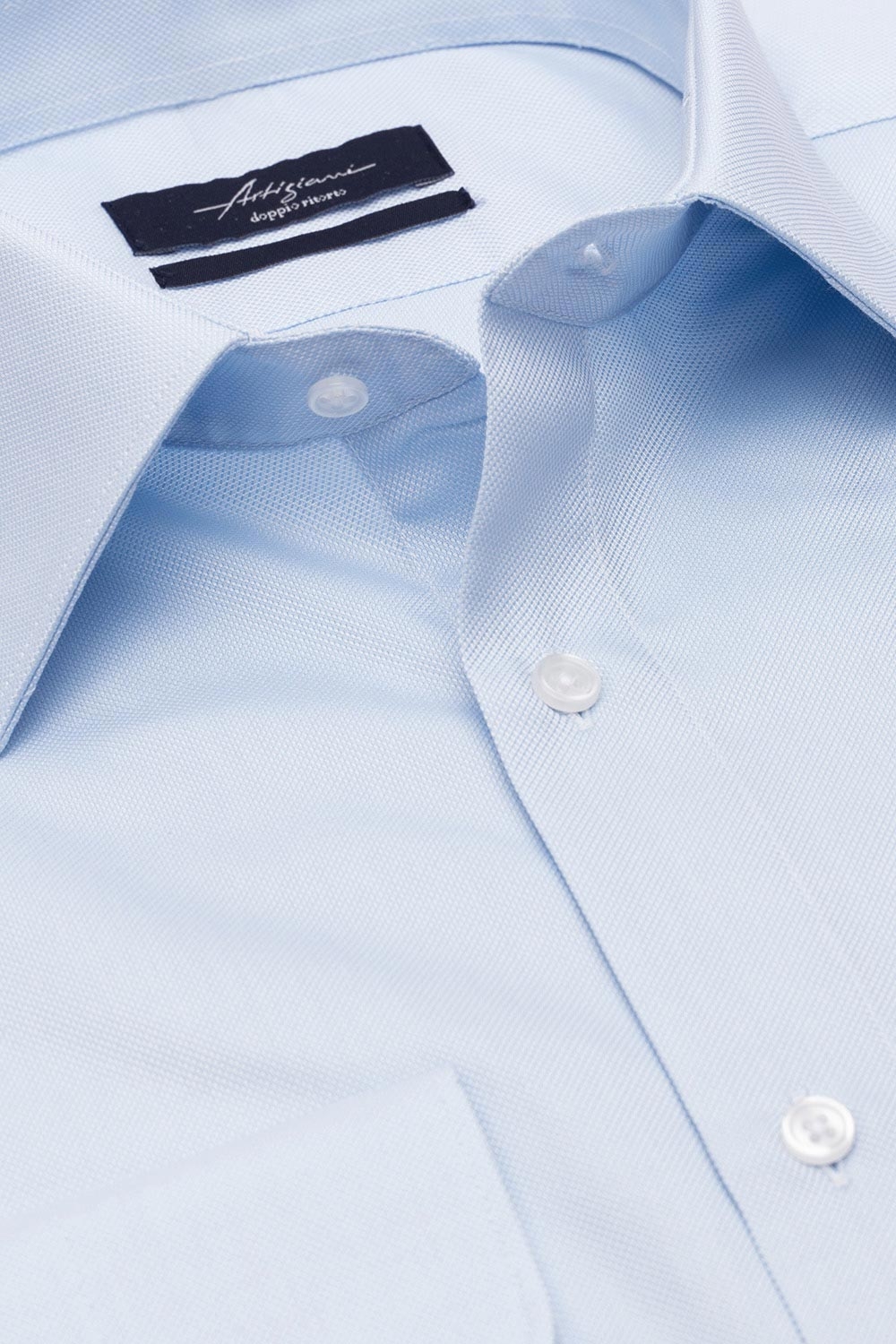 Camasa superslim bleu uni 1