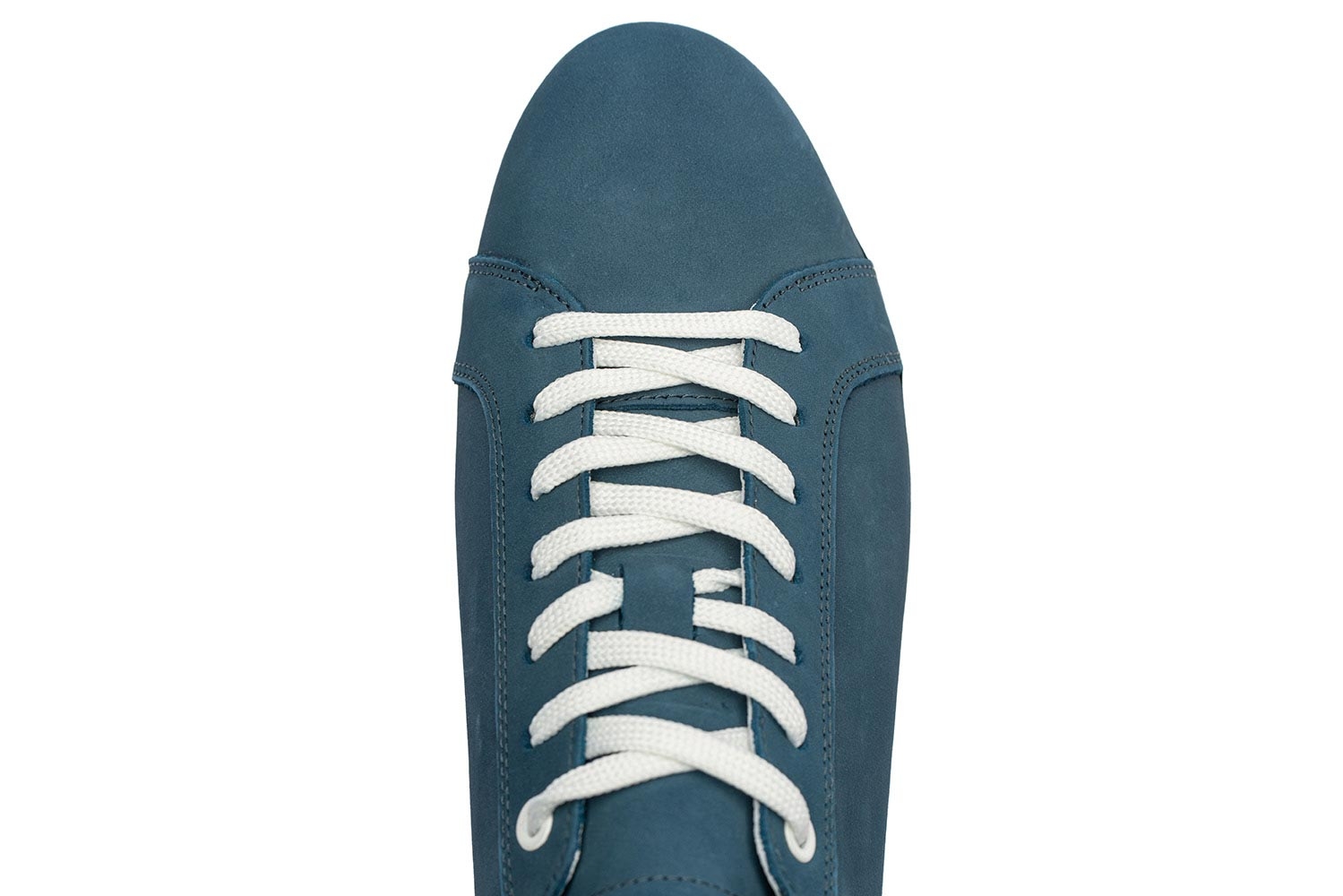 Sneakers bleu piele naturala 3