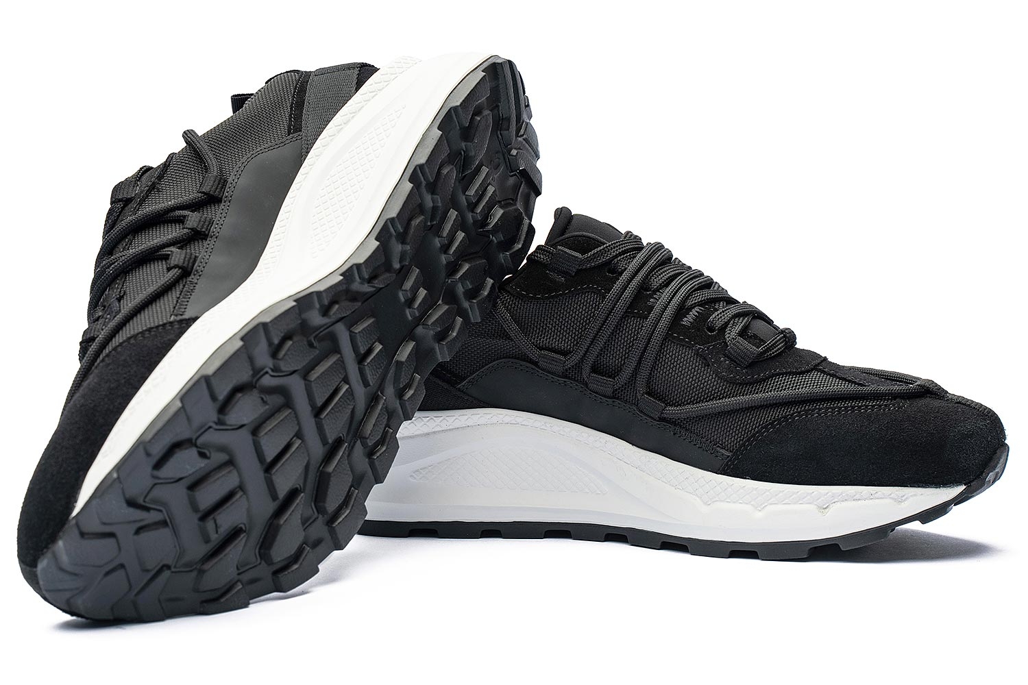 Sneakers negri piele naturala 1