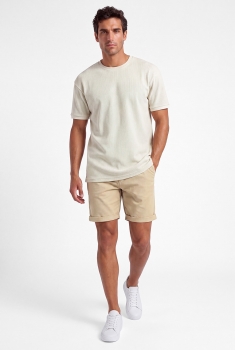 Pantaloni scurti baggy bej uni