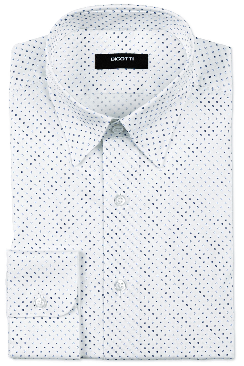 Camasa slim alba print floral 0