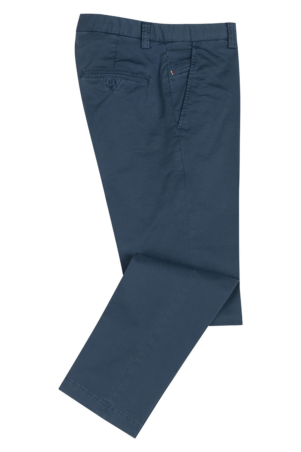 Pantaloni slim bleumarin uni 1