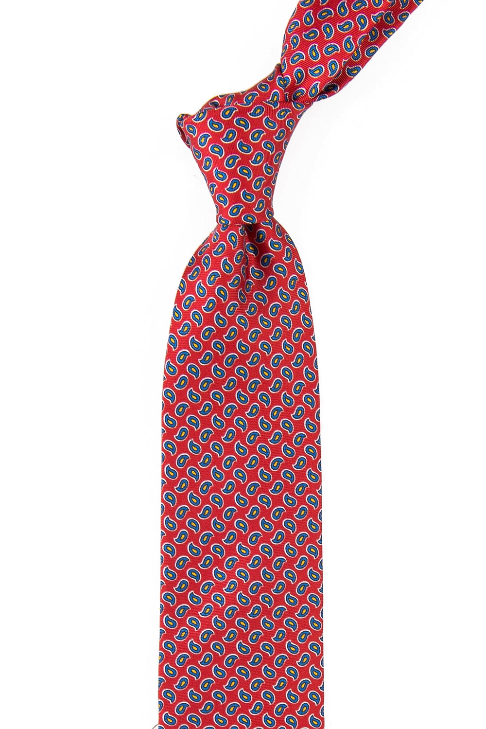 Red floral tie 1