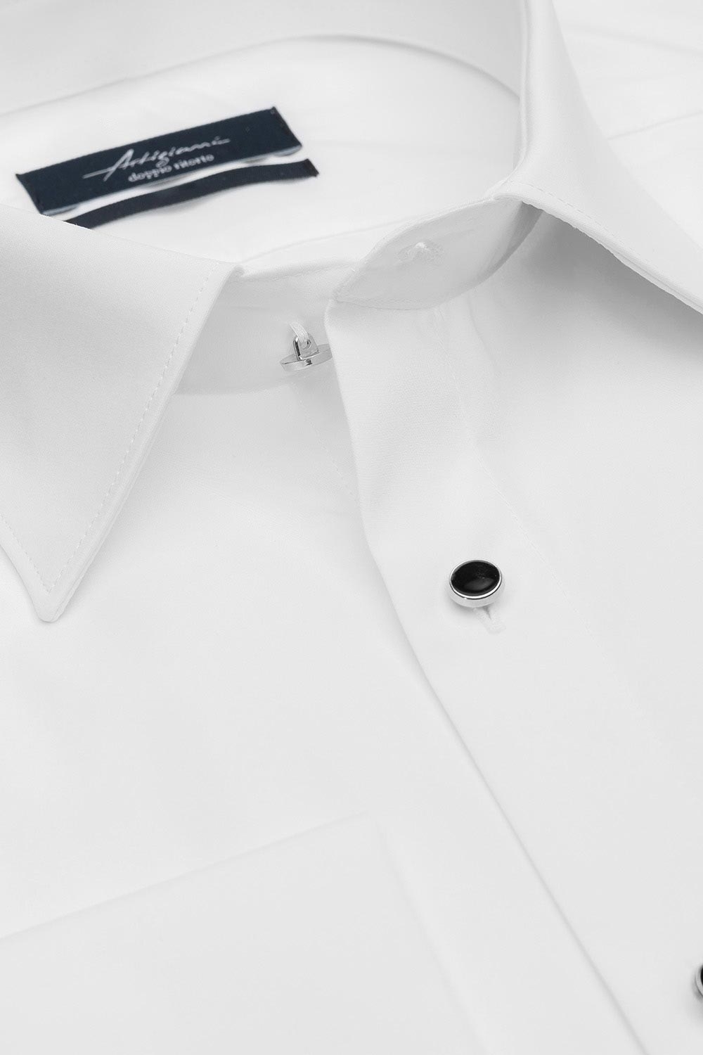 Camasa shaped alba uni 1