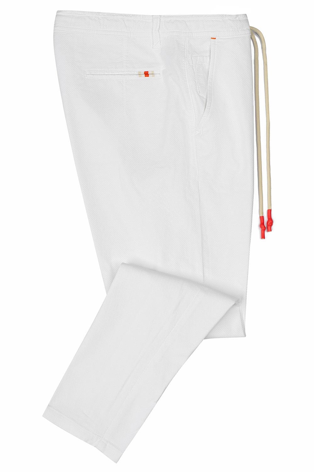 Pantaloni baggy albi uni 1