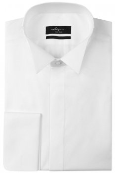 Slim body white plain shirt