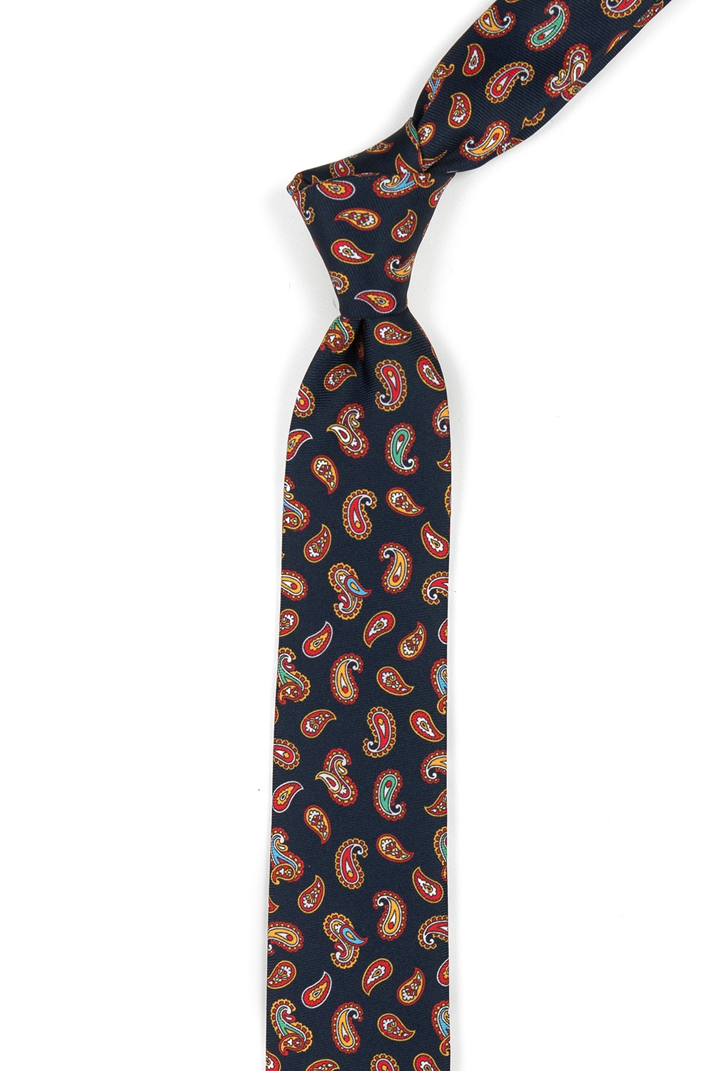 Cravata poliester bleumarin print floral 1