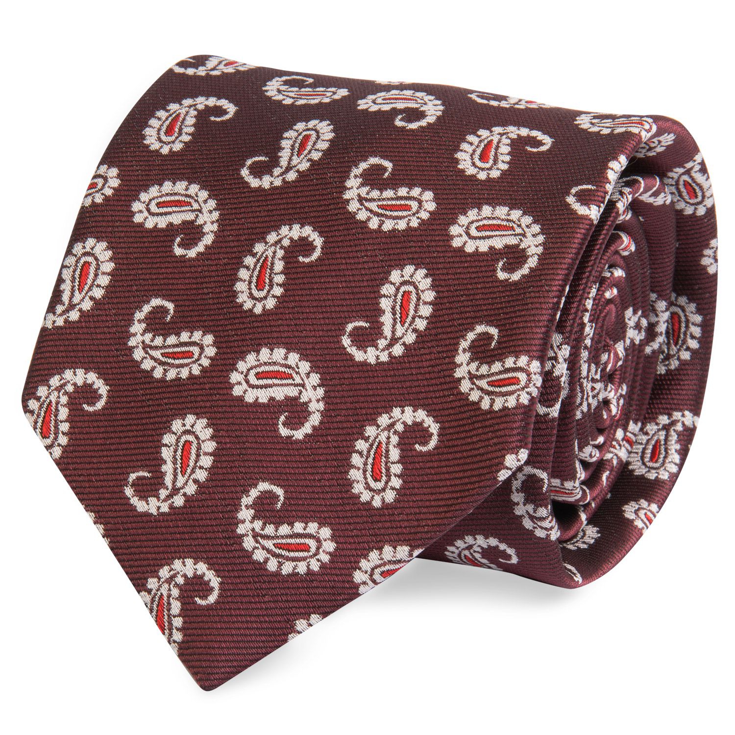 Cravata mov print paisley 2