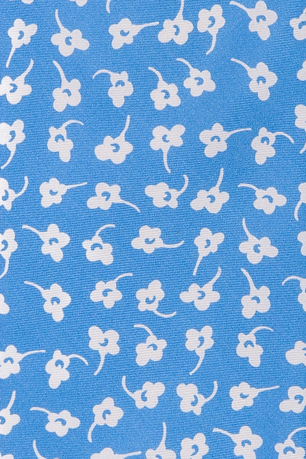 Cravata matase bleu print floral 1