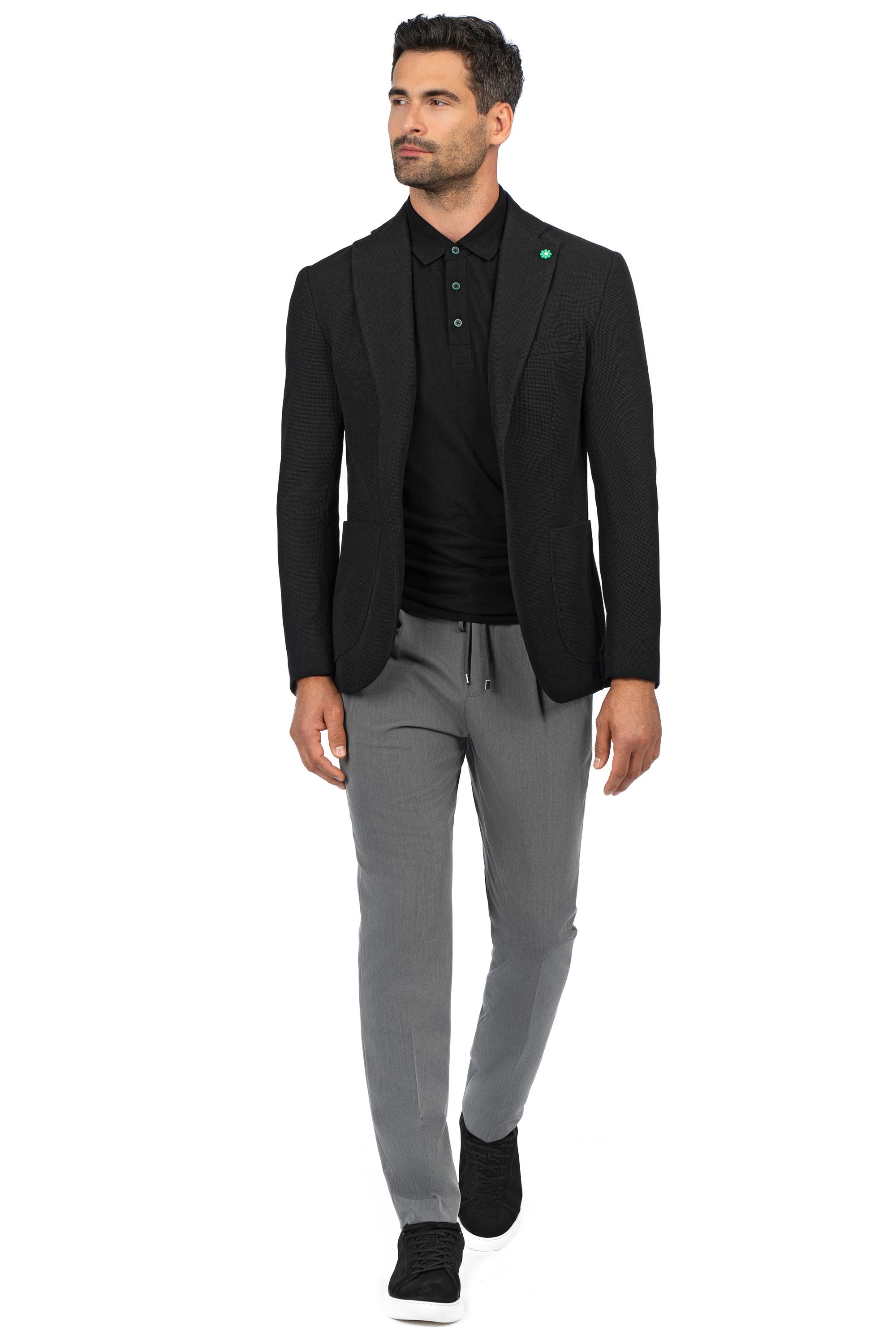 Sacou negru uni 4