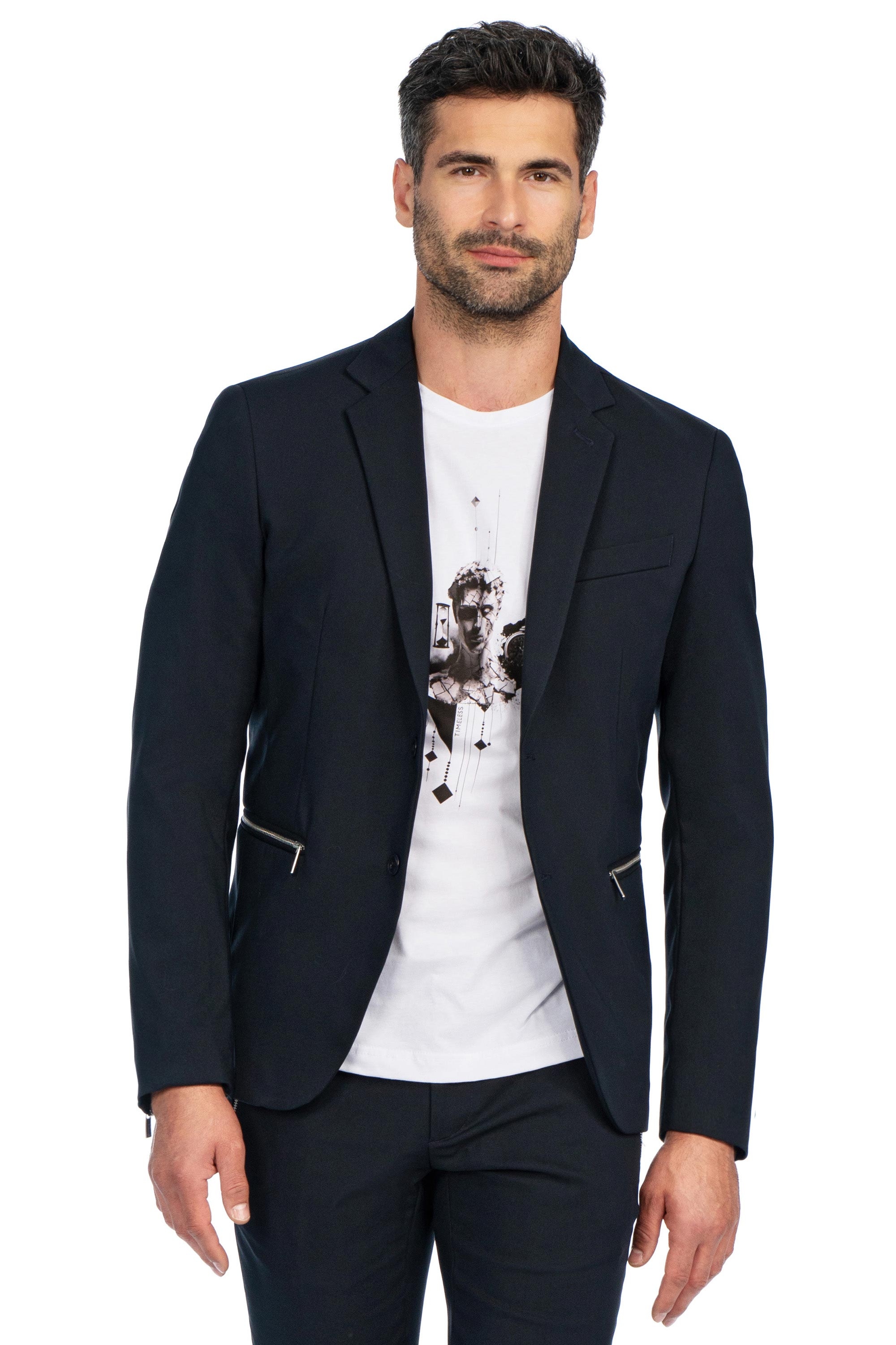 Sacou bleumarin uni 0