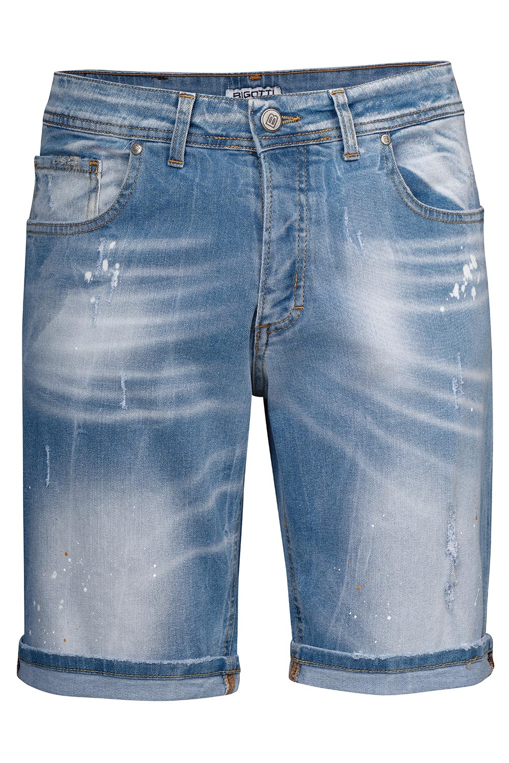 Blugi scurti slim bleumarin 0