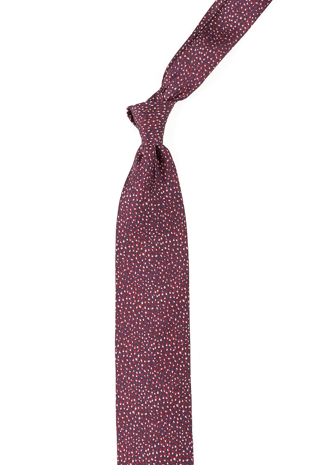 Cravata grena print geometric 1
