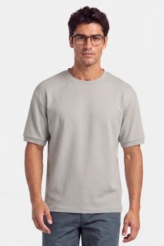 Tricou regular bej uni