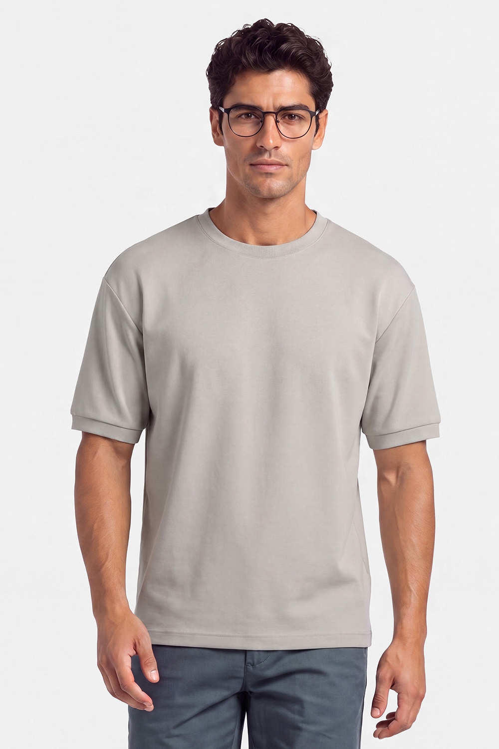 Tricou regular bej uni 0