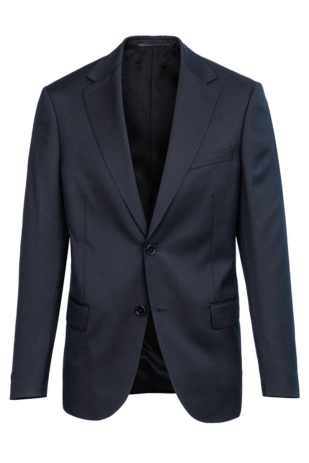 Slim body navy plain blazer 1