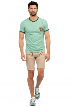 Pantaloni scurti slim bej uni