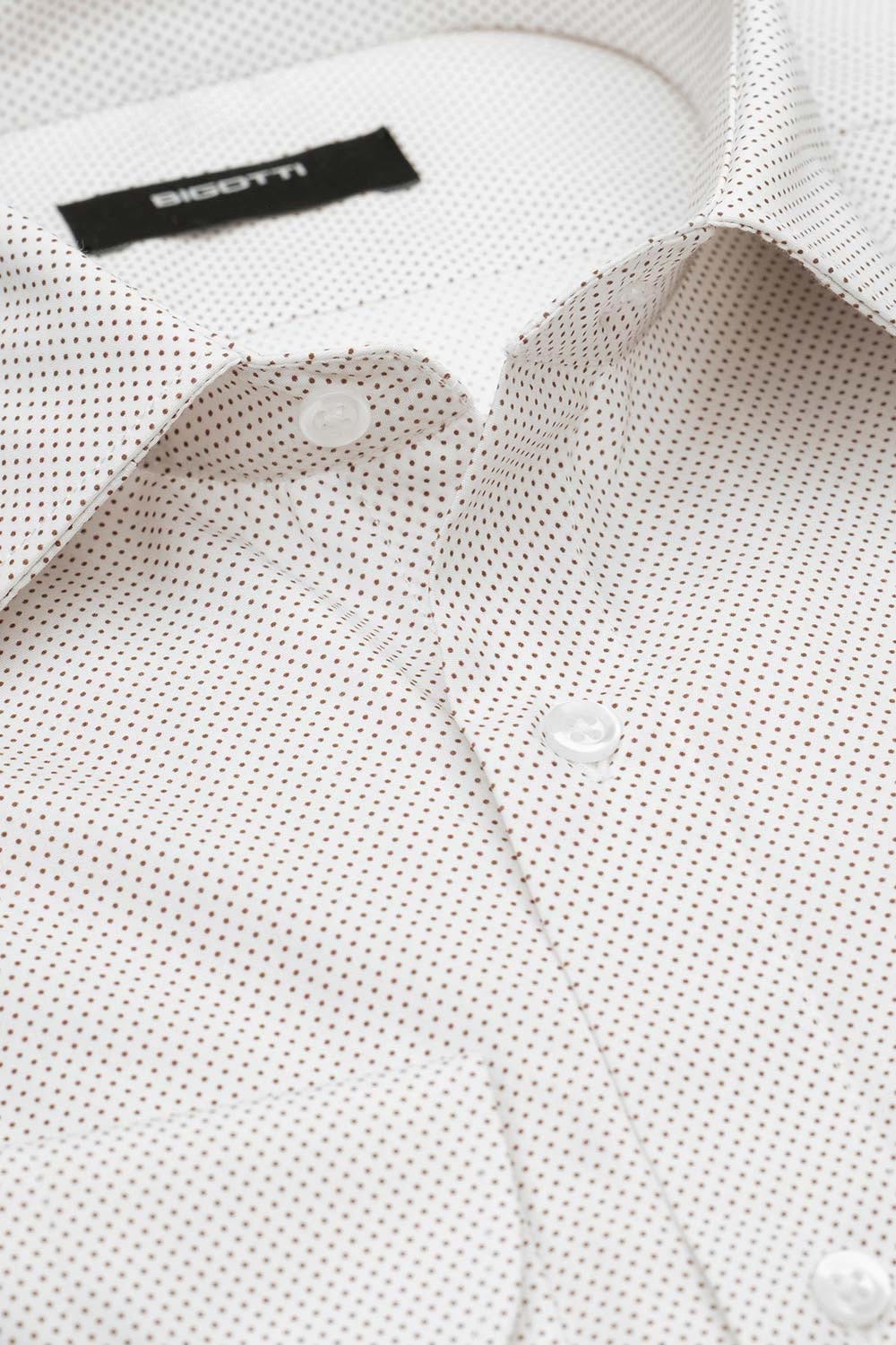Camasa shaped alba print geometric 1