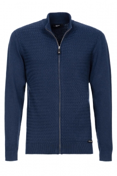 Slim body navy sweater
