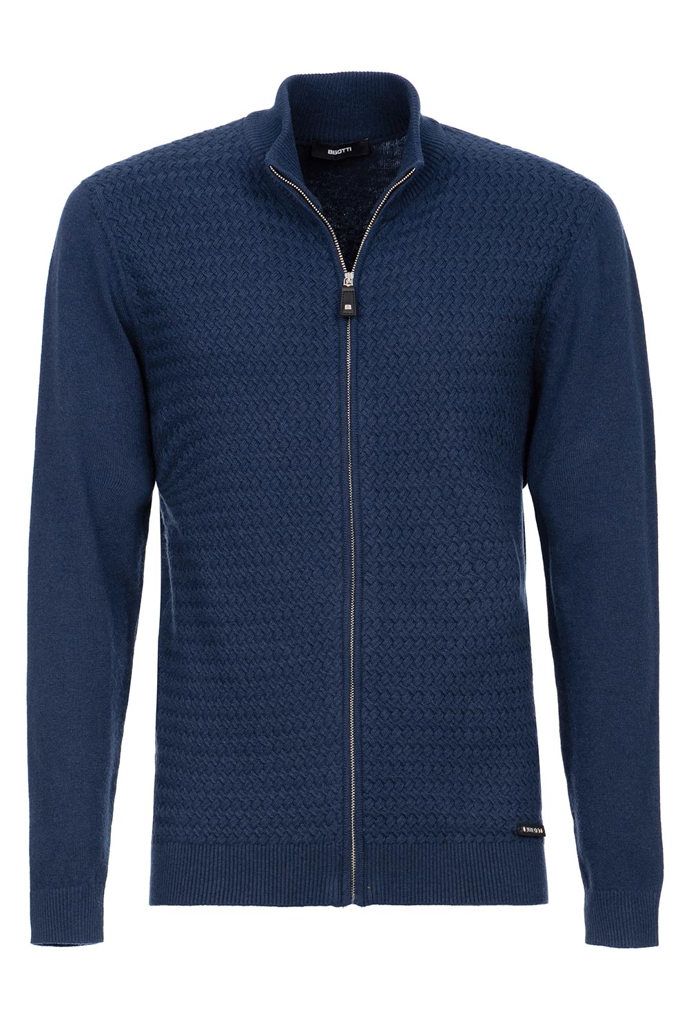 Slim body navy sweater 0