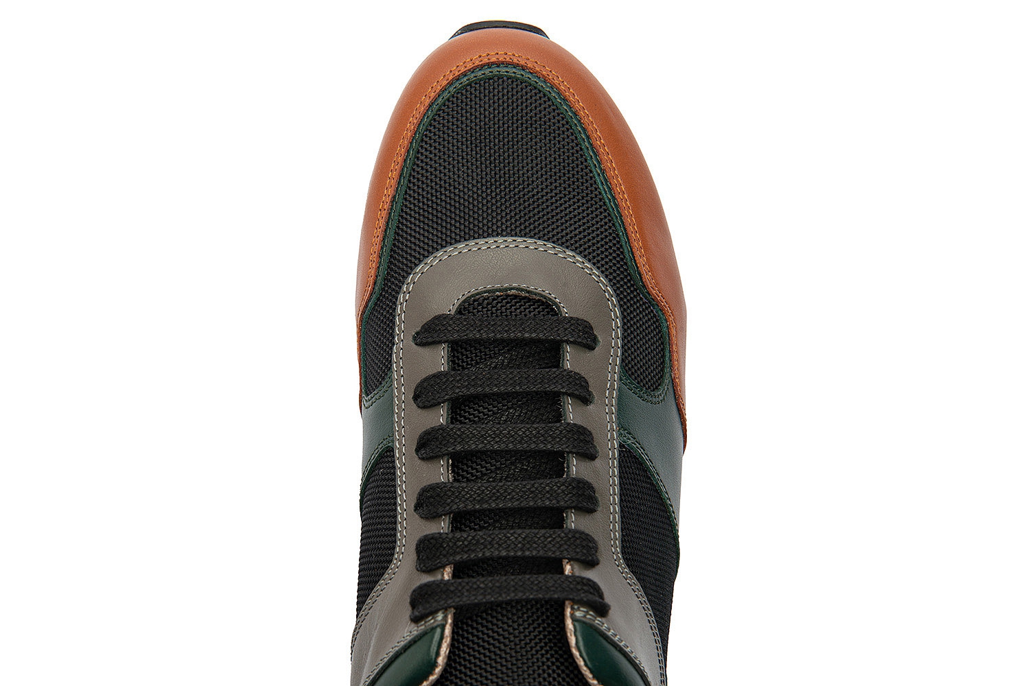 Sneakers Multicolori Piele Naturala si Textil 3