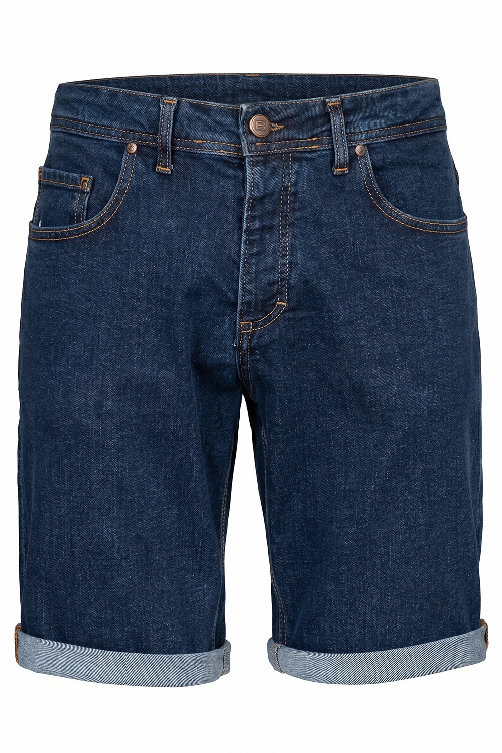 Blugi scurti slim bleumarin 1