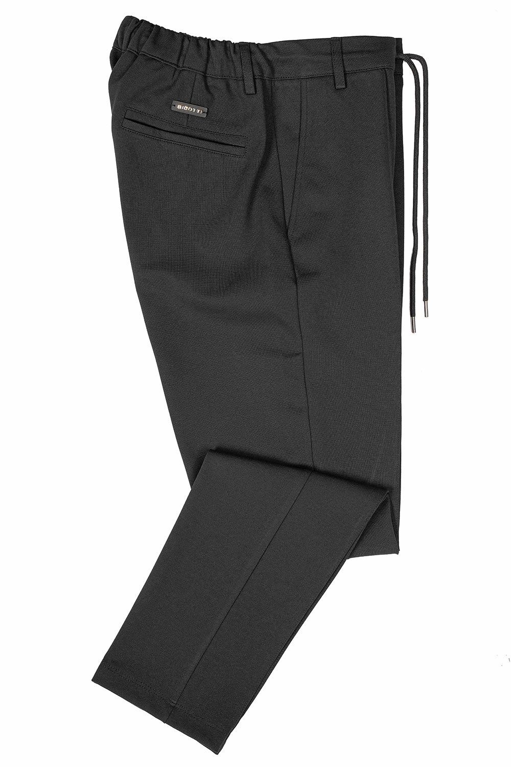 Slim body black plain trousers 0