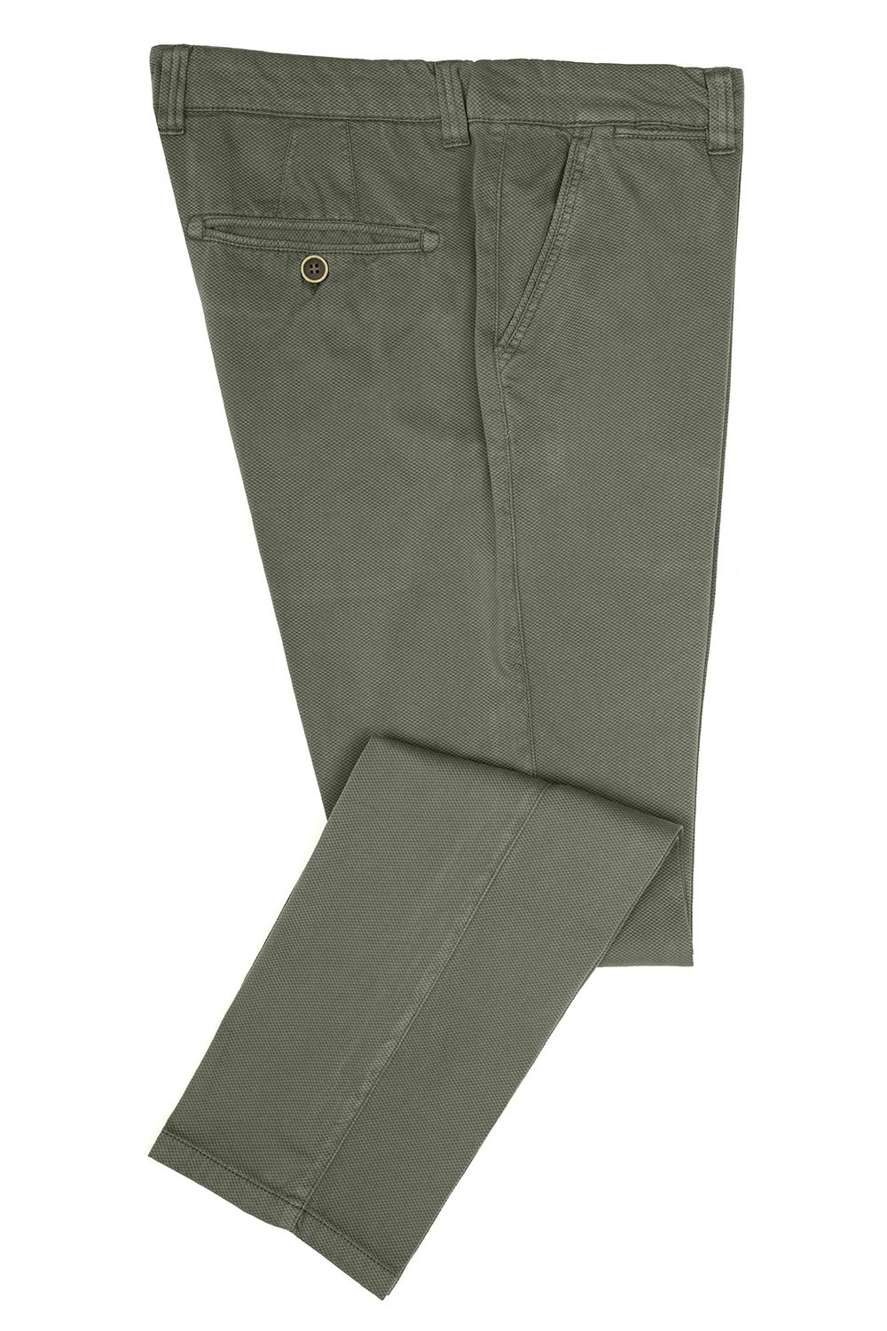 Pantaloni slim verzi uni 1