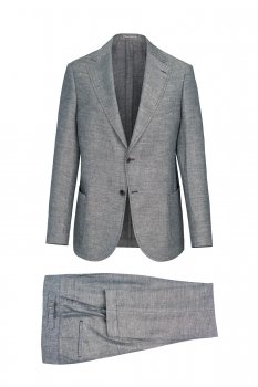 Costum slim gri uni