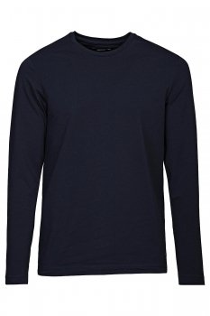 Tricou slim bleumarin maneca lunga