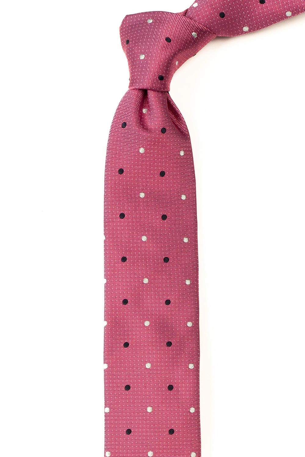 Cravata matase tesuta roz print geometric 1