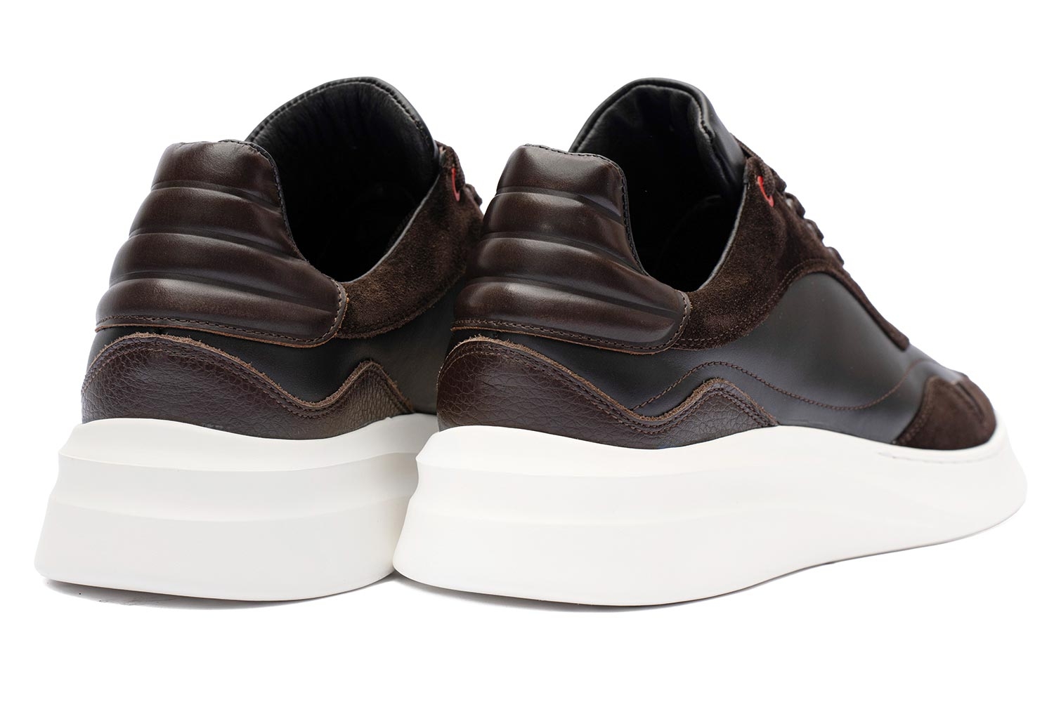 Brown genuine leather shoes 2