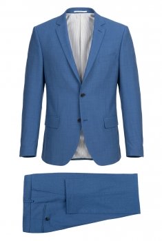 Costum slim bleu uni