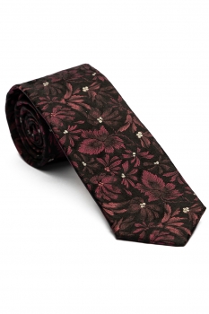 Matase tesuta purple floral